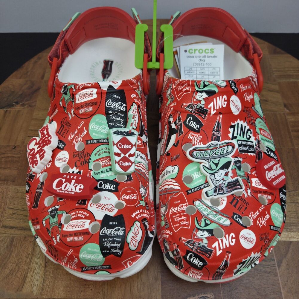CROCS COCA COLA ALL-TERRAIN CLOG 209312 WHITE M4/W6